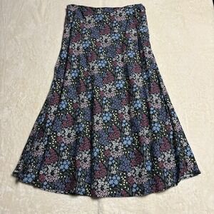 Barbour Willowherb Skirt Womens Size 8 Midi Lyocell Dainty Floral Multicolor
